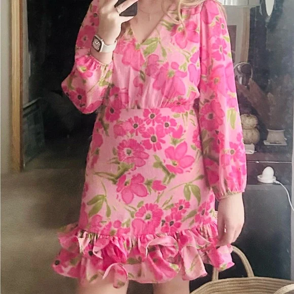 Floral Pink formal Dress - Picture 9 of 9